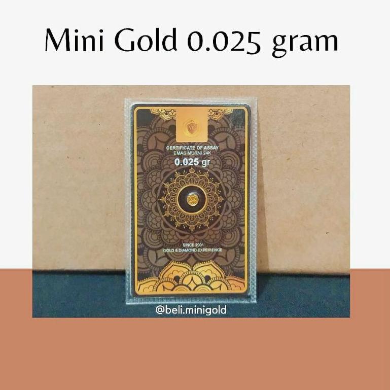 [COD] ➴ Mini Gold 0,025 gram ➴Terbaru