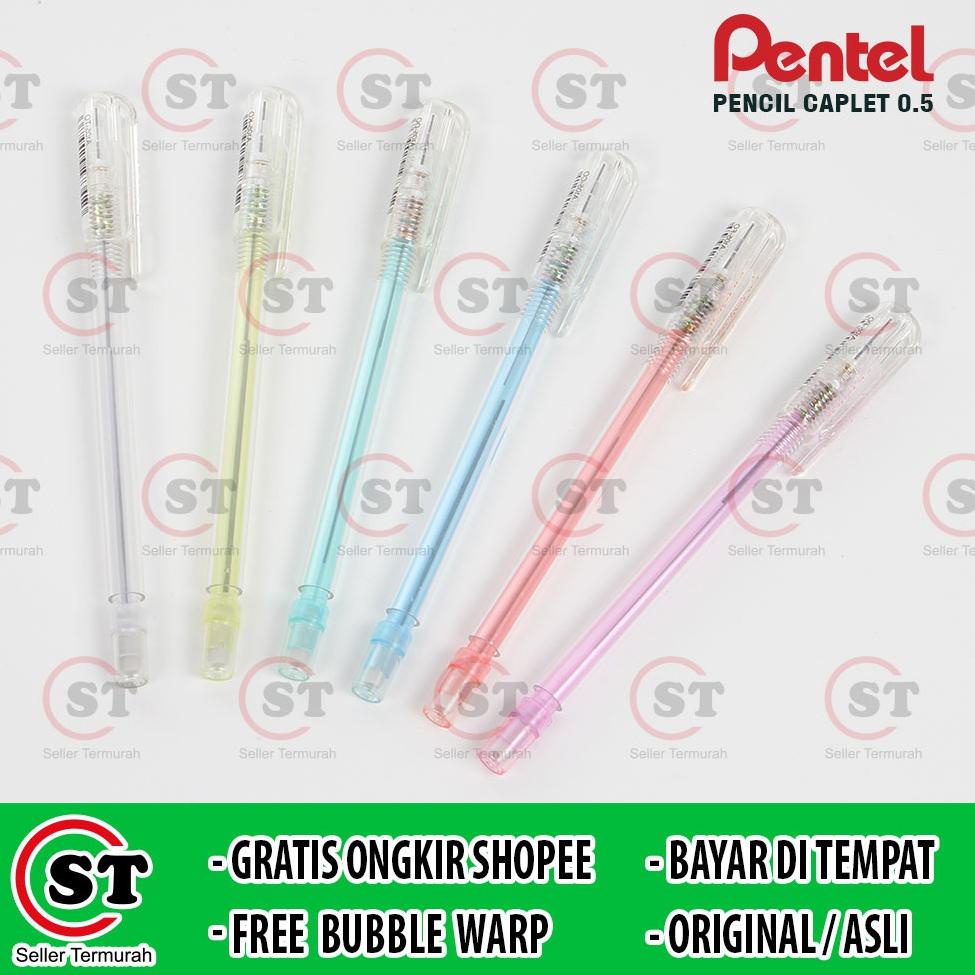

FP65 [Bayar Ditempat] - Pensil Mekanik Pentel / Pensil Caplet A105 0.5 Original / Asli Transparan 6546