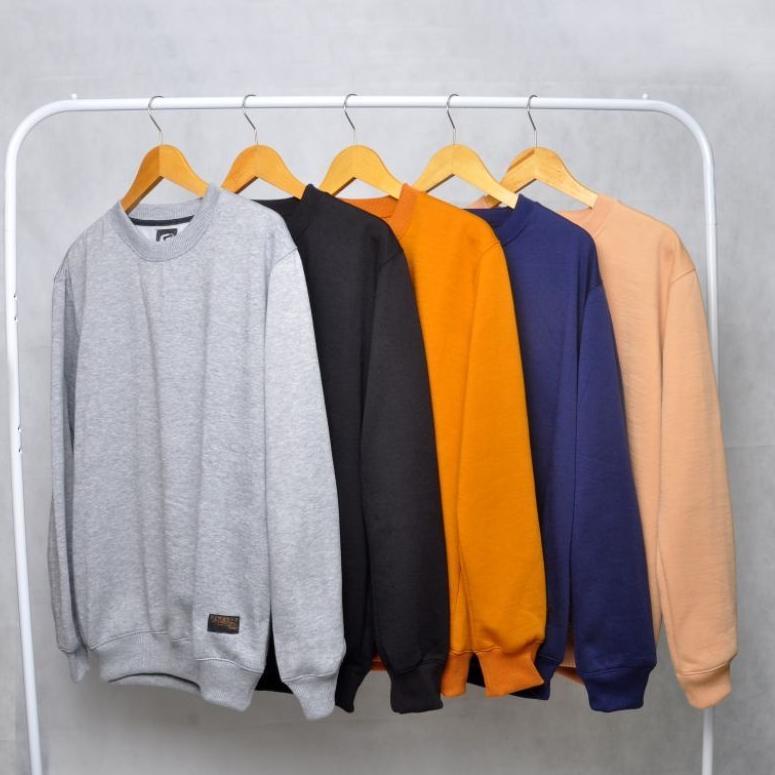 TREND TERKINI N22 Sweater Polos Pria Wanita Murah Kualitas Premium Distro ⇯