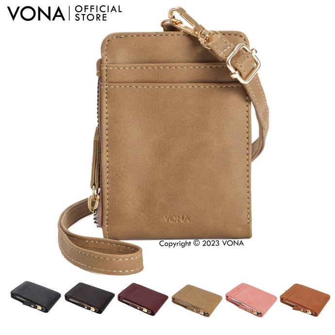 Trend Vona Dompet Kartu Id Card Holder Wanita Pria Tali Lanyard - Dominic Discount