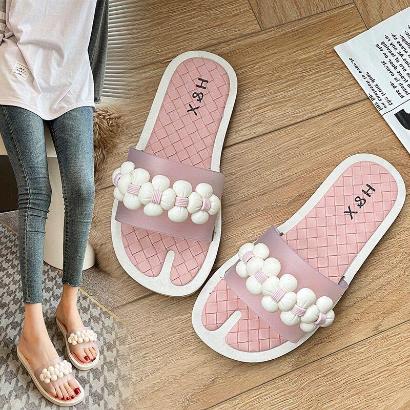 GROSIRTAS TG0543 Sandal Slop Jelly Wanita Import Terbaru Motif Bunga Lucu