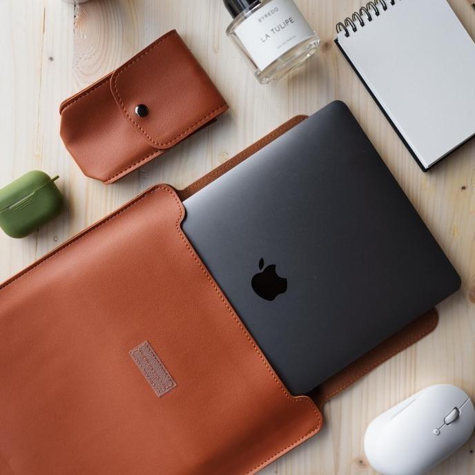 SALE Clr Laptop Pouch with Kickstand / Laptop Sleeve dengan Mouse pad Termurah