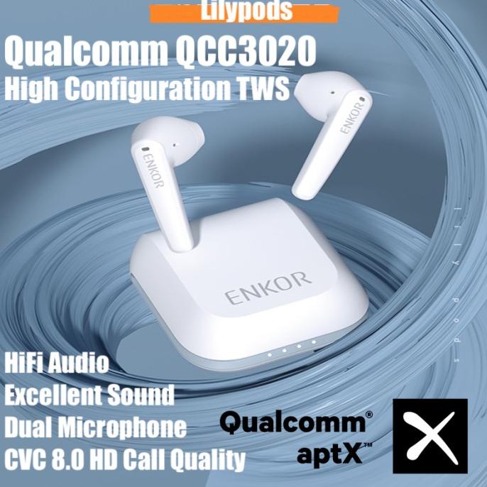 Terbaru Qualcomm Qcc3020 Aptx Enkor Lilypods Dual Mic Tws Bluethooth Earbuds