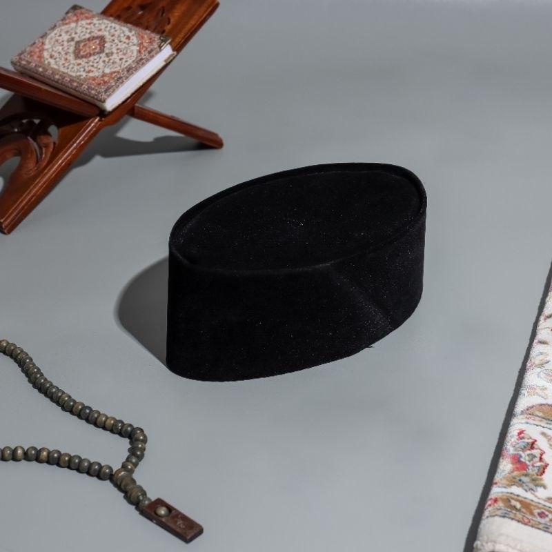 PECI SONGKOK ROBBANI KOPIAH HITAM POLOS AC & NON AC