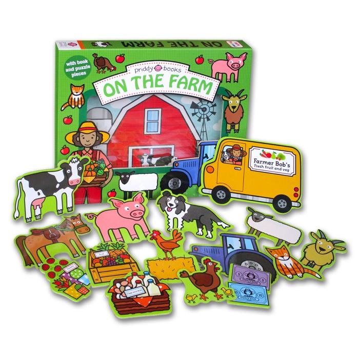 [Priddy Books] Let's Pretend - On The Farm (With Board Book and Puzzle Pieces)