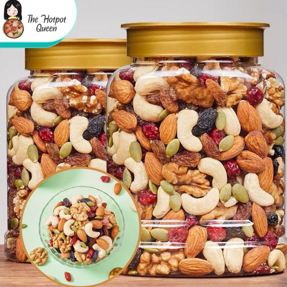 

[PRODUK PFVYE90] Premium Mixed Nuts | Trail Mix 500g Super Food (Sunflower, Pumpkin Seeds, Almond, Raisin, Cranberry) | Kacang Walnut vyhfh