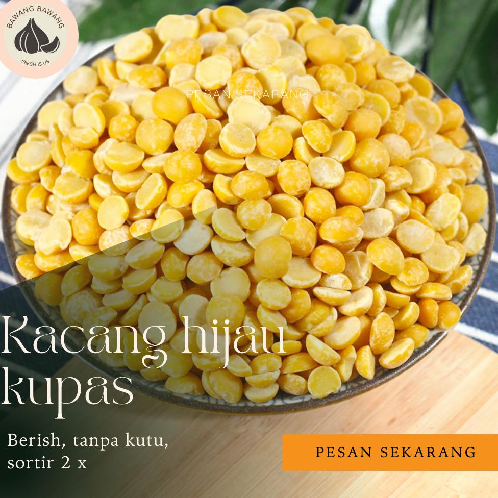 

COD Kacang Hijau Kupas 1kg Kualitas Premium Kacang Ijo Kupas 81