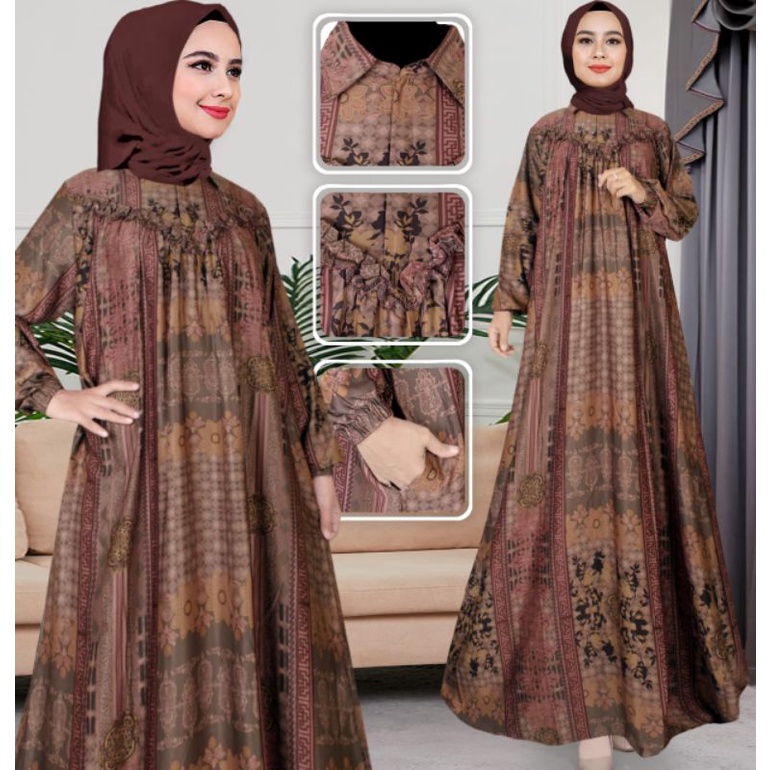 FRANS mode AMENNA DRESS GAMIS SILK PEEMIUM GAMIS MUSLIM