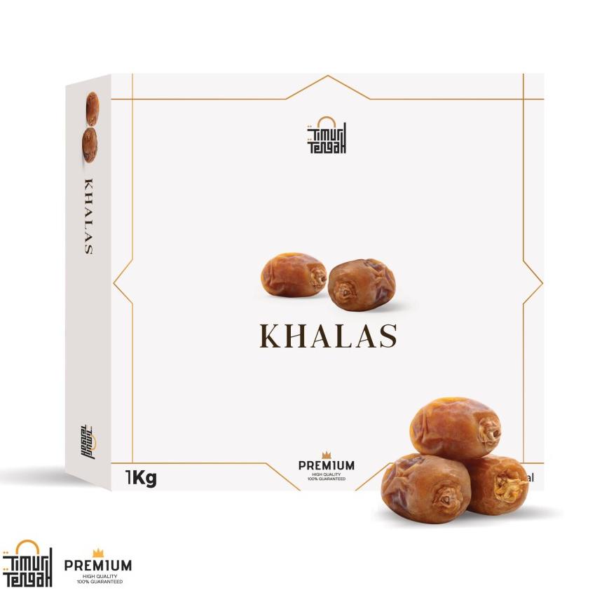 

[PRODUK Y9C8891] Timur Tengah Kurma Khalas 1Kg Premium Original High Quality ivqg7