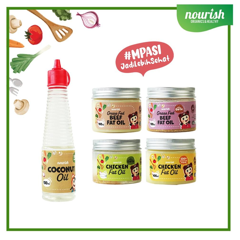 

[COD] Nourish Chicken Fat Oil / Beef Fat Oil (Tallow) / Coconut Oil / BB Booster / Lemak Baik / Minyak MPASI 81