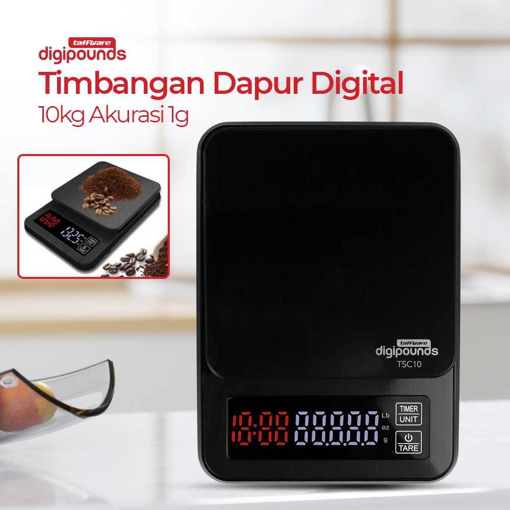 Taffware Digipounds Timbangan Dapur Mini Digital Coffee Scale LCD - TSC3/5/10