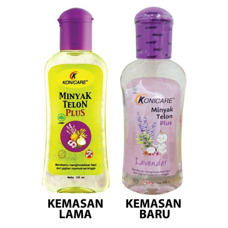 Konicare Minyak Telon PLUS Anti Nyamuk 125 / 60 ml Tutup UNGU - EXP 2024 - ASLI BPOM - KEMASAN TERBA
