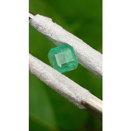 natural [EMERALD BERYL ZAMBIA 0.50CT TOP LUSTER] zamrud zambia emban cincin pria wanita ring perak e