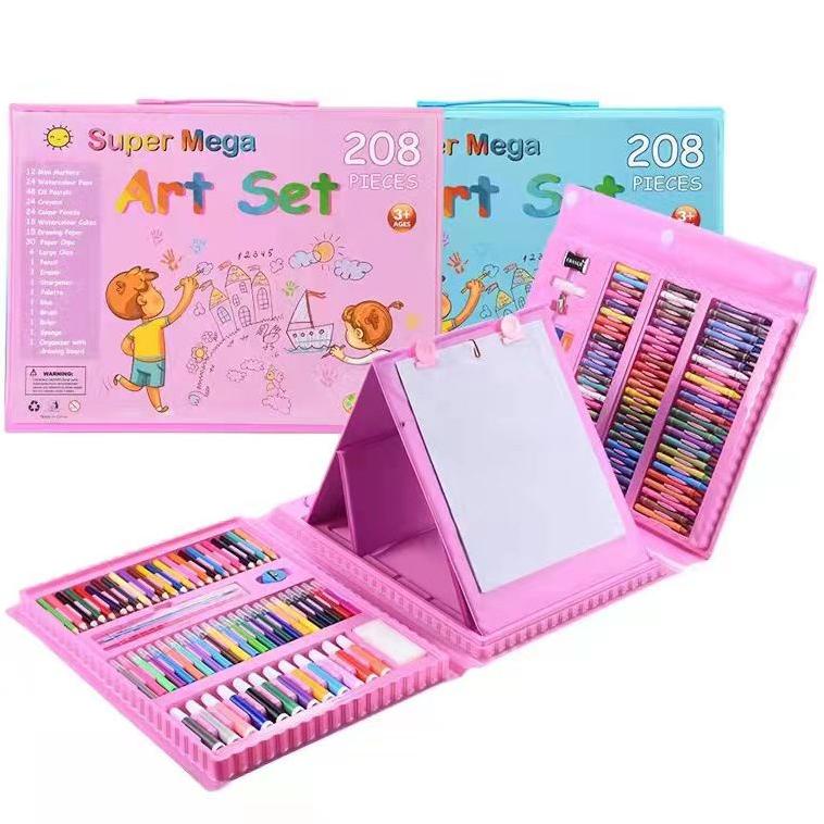 

[NEW PRODUCT !!!] Crayon set Crayon Mewarnai ART SET 208 pcs & 150 pcs Warna / Pensil Krayon Warna Alat Menggambar atau Mewarnai [KODE 76]