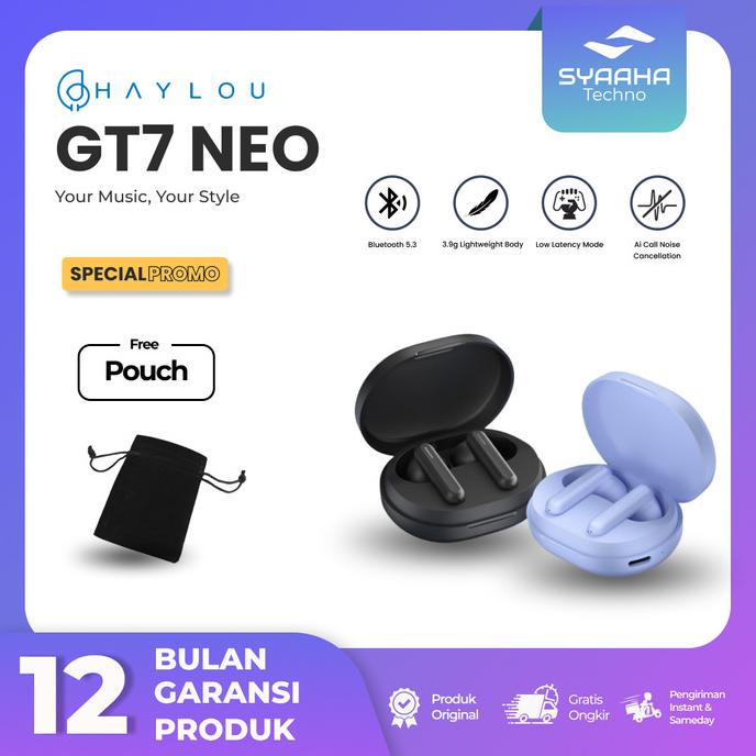 Terbaru Haylou Gt7 Tws Earbuds Noise Cancellation Al Call Original