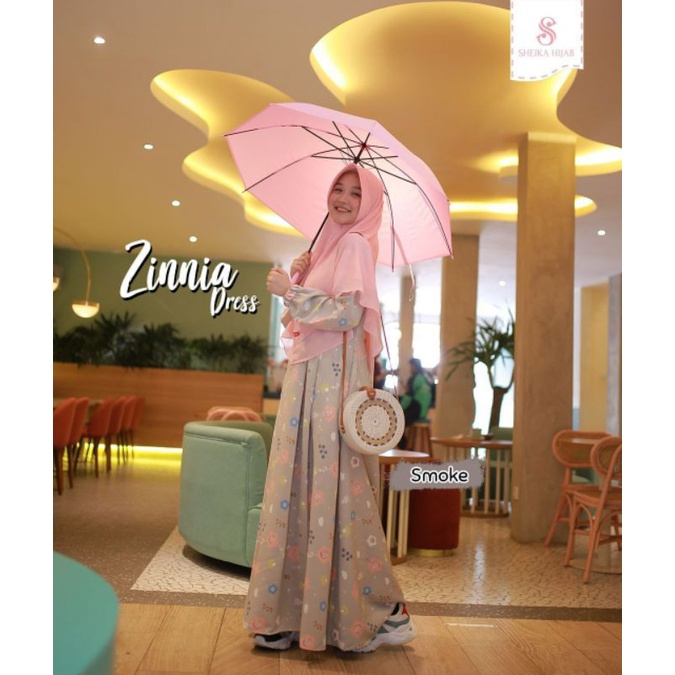 Zinnia dress gamis motif by sheikahijab