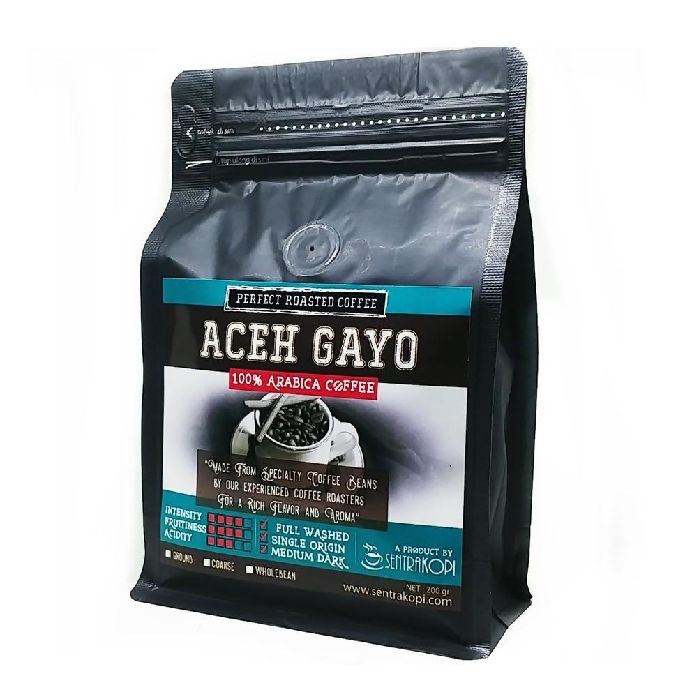 

BISA COD Kopi Arabika Aceh Gayo 200 Gram - BUBUK / BIJI - Arabica Coffee - Sentra Kopi