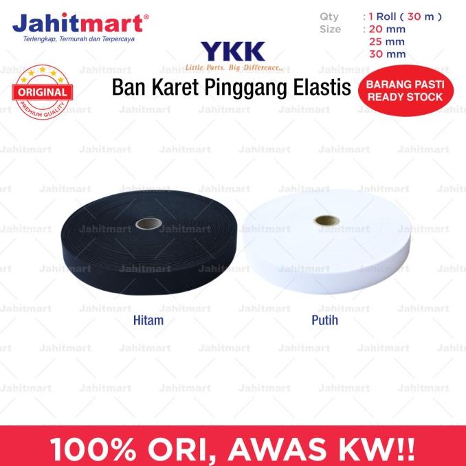 Ban Karet Pinggang Elastis Merk YKK / Roll