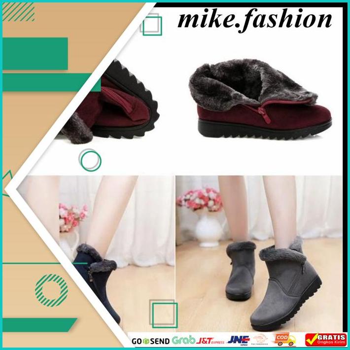 SEPATU BOOTS WANITA MUSIM DINGIN / WINTER SNOW BOOTS WOMEN 05 KUALITAS IMPORT 