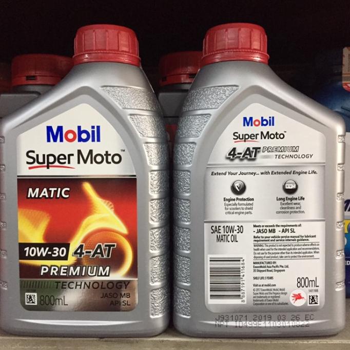 Oli Mesin Motor Matic Mobil1 10W/30 - 0,8 Liter | All Honda Matic Promo