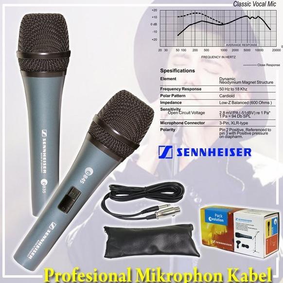 ORIGINAL - MIC KABEL E 835S MICROPHONE CABLE SENNHEISER E835S E845S E