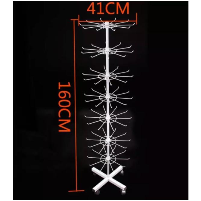 Display Matahari Susun 7 Tebal Rak Putar Gantungan Aksesoris