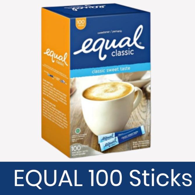 

Equal Classic STICK Sweetener Zero Calorie / Pemanis Pengganti Gula