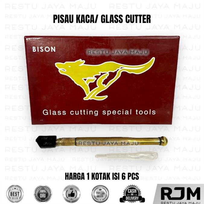 

:>:>:>:>] BISON Pisau Kaca 6 pcs Alat Pemotong Keramik Potong Glass Cutter