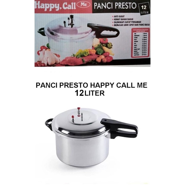 Panci Presto Happy Call, Me Stainless Steel 12 Liter