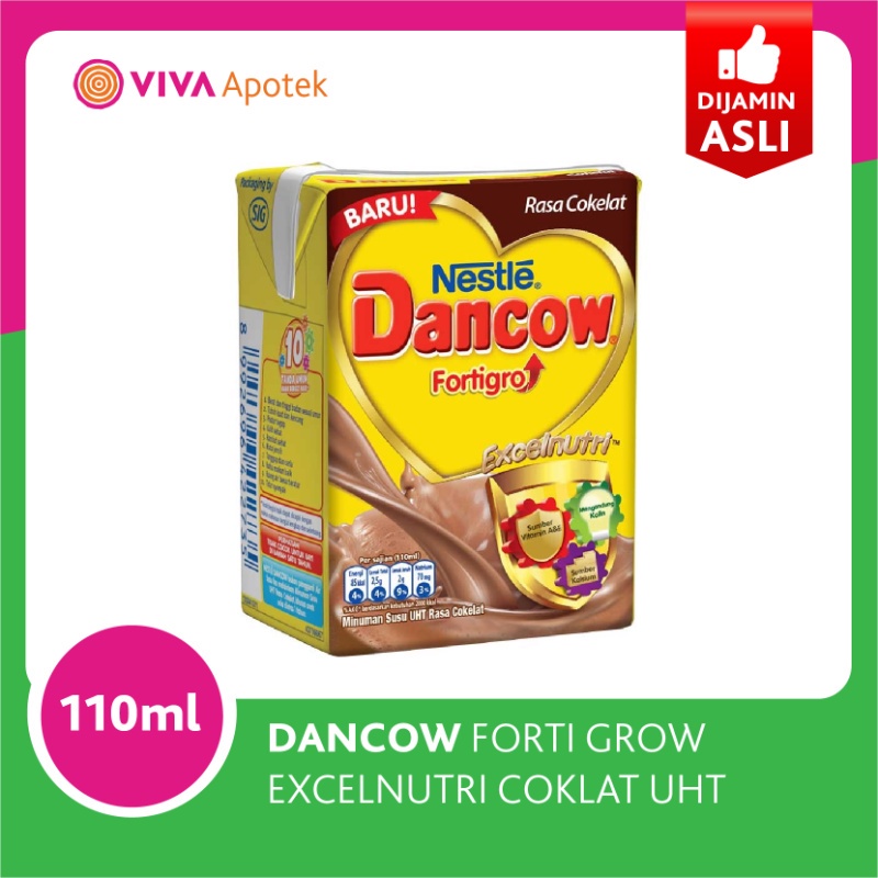 Promo Harga Dancow Fortigro UHT Cokelat 110 ml - Shopee