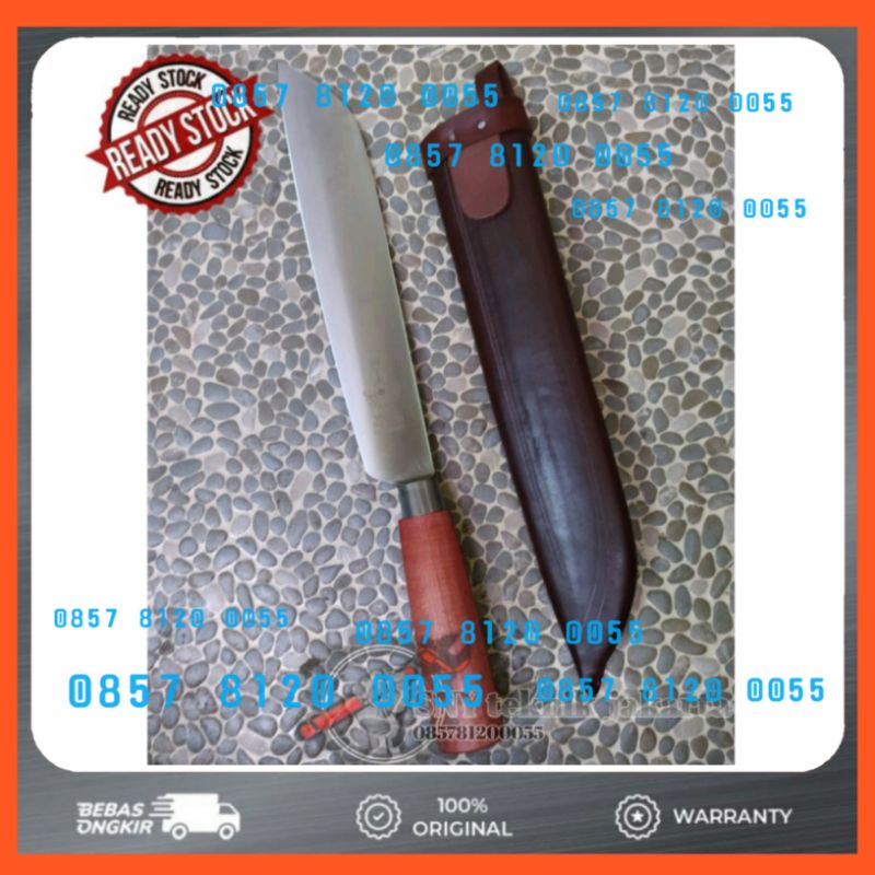 Original Pisau Cap Garpu Herder Solingen 7" (inci) + Sarung