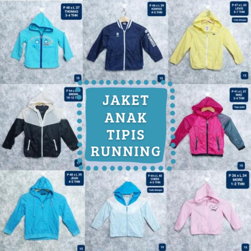 JACKET RUNNING ANAK 1 -10 Tahun