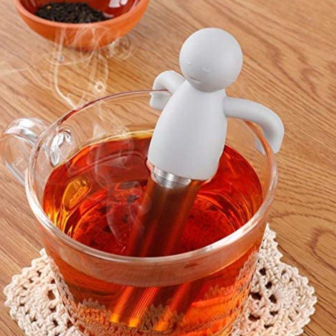 

langsung order saja] Saringan Teh Tea Filter Infuser Filter Chilling Man K523 ABU-ABU