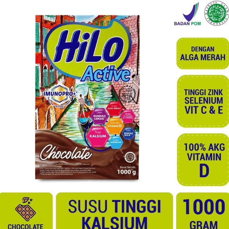

Hilo Active Susu Bubuk Rasa Coklat Box
