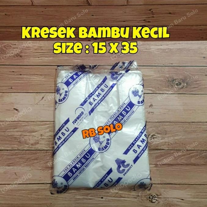 =+=+=+] Kresek Bambu Kresek Bening - Kecil (175gr)