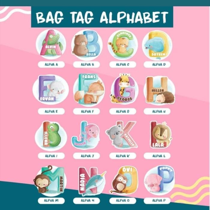 Terlaris Bag Tag Alphabet