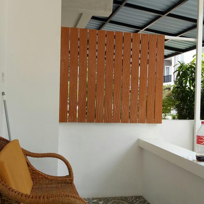 Terlaris Partisi Teras /Penyekat Grc Motif Serat Kayu