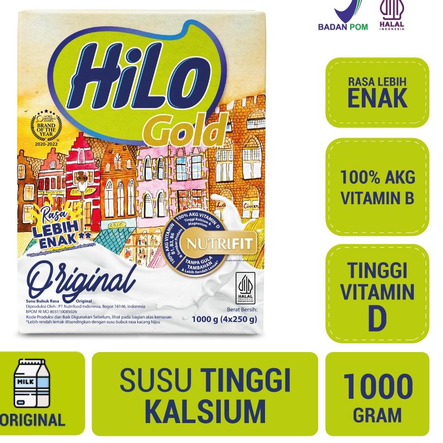 

MALL HiLo Gold Original 1000 gram - Susu Tinggi Kalsium Plain 