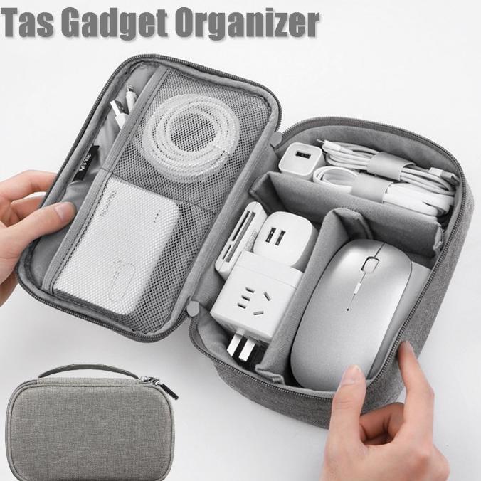 Tas Cable Gadget Travel Organizer Bag Kabel Tas Pouch Aalat Elektronik