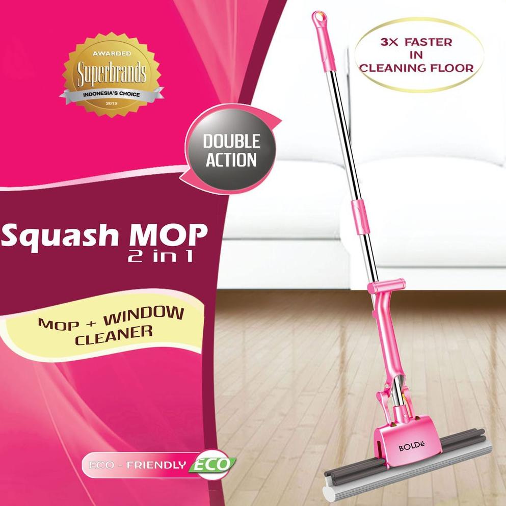 Hati-Hati Barang Kw Bonus Emas BOLDe Squash MOP 2 in 1 Alat Pel Praktis