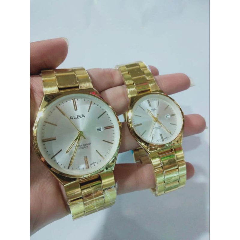 JAM TANGAN COUPLE AB TANGGAL AKTIF