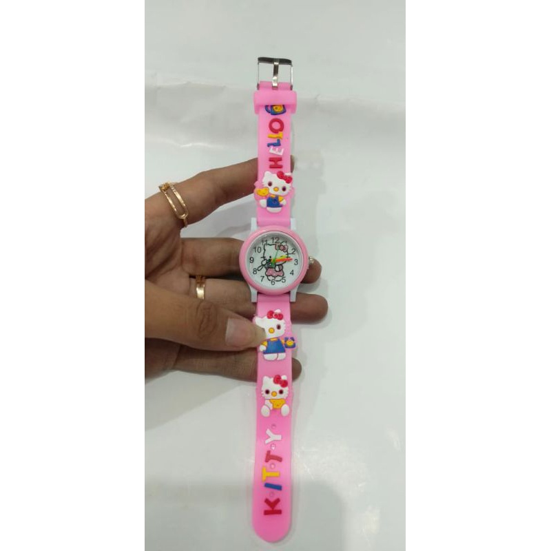 Jam Tangan Anak Perempuan Ring Karakter Helokitty