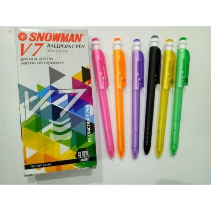 Pulpen Snowman V7