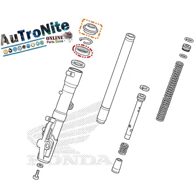 Oil Dust Seal Shock Depan Set Front 51490-Gaa-305 Ori Honda Pcx Tiger Promo