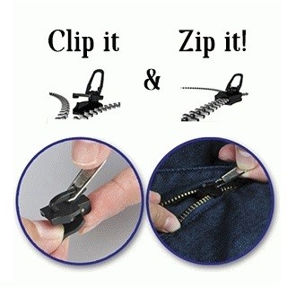 Kepala Resleting Pengganti Zipper Replacement Repair Kit 6 in 1