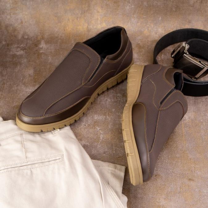 New Sale Paulmay - Sepatu Slip On Pria Modena 03 Dark Brown Original