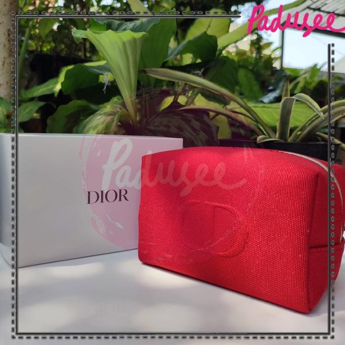 Terlaris Padusee - D10R Trousse Pouch Merah (Dior) Original