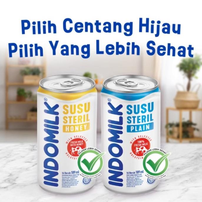 

Indomilk Susu Steril Madu/Plain 189 ml 1dus