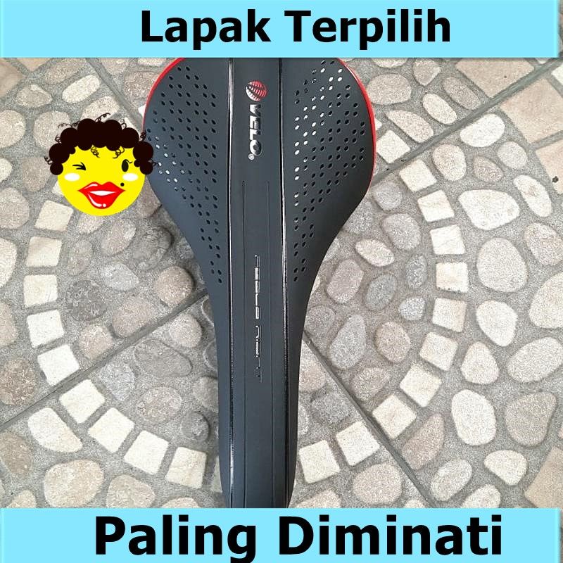 SADEL MTB VELO HITAM MERAH 1153 sepeda murah