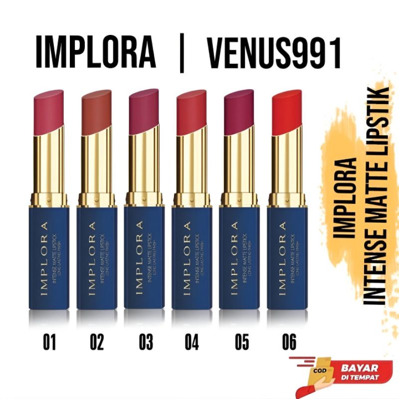 IMPLORA LIPSTICK MATTE MURAH / LIPSTIK IMPLORA INTENSE ORIGINAL 100%